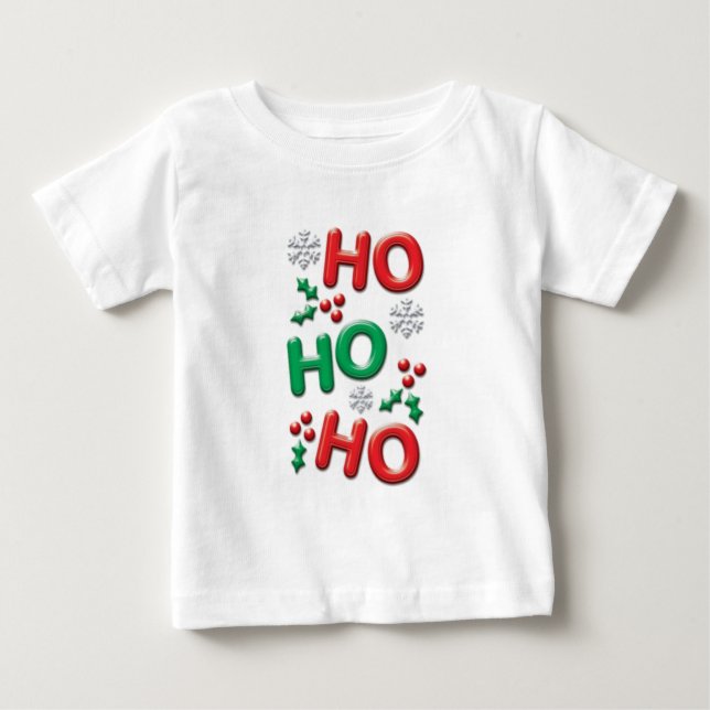 T-shirt Pour Bébé T-shirt de Noël du bébé (Devant)