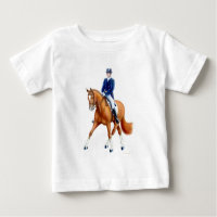 T-shirt de nourrisson de bébé de dressage