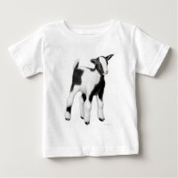 T-shirt de nourrisson de chèvre de bébé