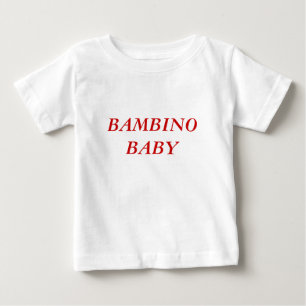 T-SHIRT POUR BÉBÉ T-SHIRT D'ITALIEN DE BÉBÉ DE BAMBINO