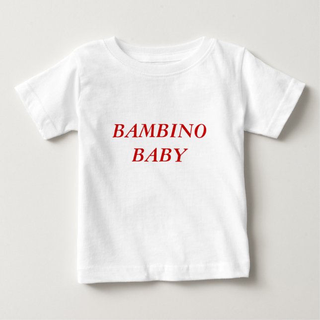 T-SHIRT POUR BÉBÉ T-SHIRT D'ITALIEN DE BÉBÉ DE BAMBINO (Devant)