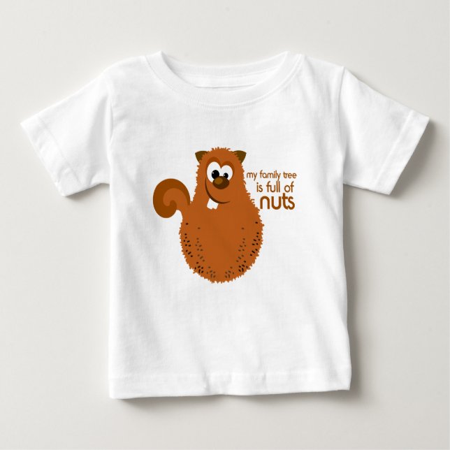 T-shirt Pour Bébé T-shirt drôle de bébé d'arbre généalogique (Devant)