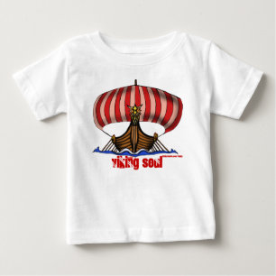 T-shirt Pour Bébé T-shirt drôle de bébé de bateau de Viking