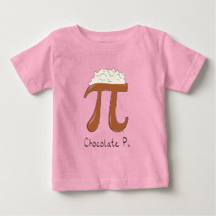 T-shirt Pour Bébé T-shirt du bébé des maths pi du chocolat pi de