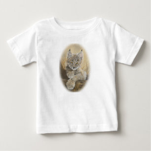 T-shirt Pour Bébé T-shirt du Jersey d'amende de bébé de Lynx de b