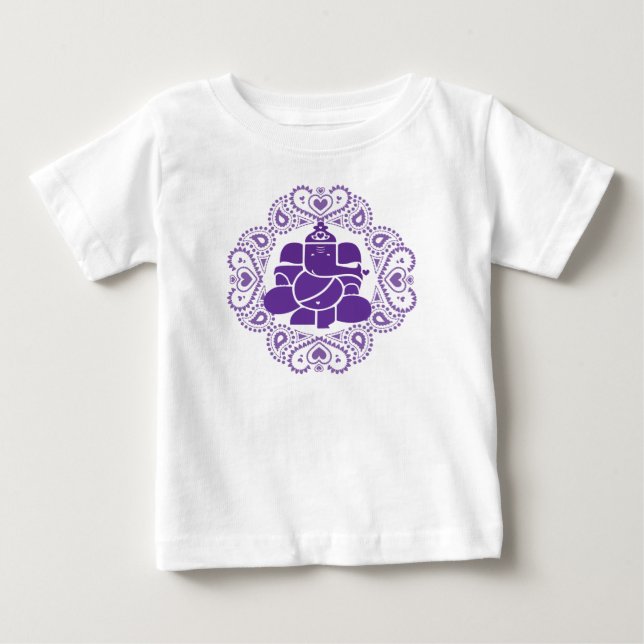 T-shirt Pour Bébé T-Shirt Éléphant Bébé (Devant)