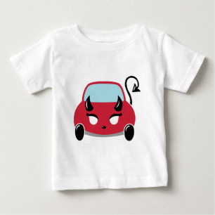 T-shirt Pour Bébé T-shirt enfant bébé de voiture diable Kawaii