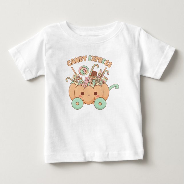 T-shirt Pour Bébé T-shirt Express bébé Kawaii Candy (Devant)