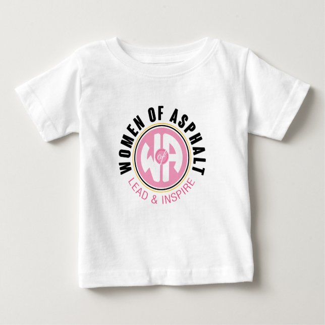 T-shirt Pour Bébé T-shirt Femmes de Bébé d'asphalte (Devant)