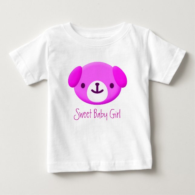T-shirt Pour Bébé T-shirt fille bébé doux (Devant)