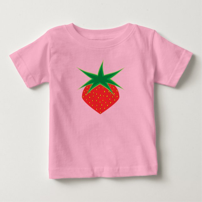 T-shirt Pour Bébé T-shirt fraise bébé (Devant)