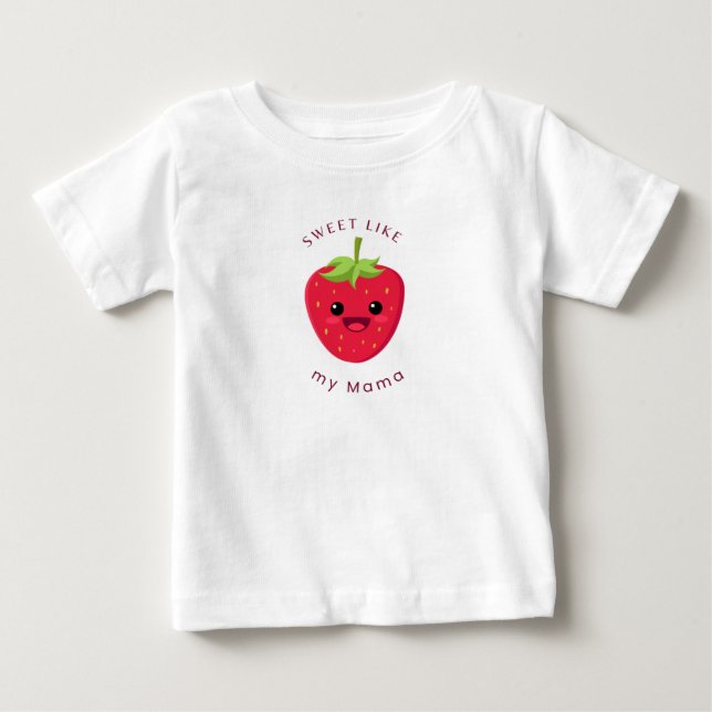T-shirt Pour Bébé T-shirt fraise bébé (Devant)