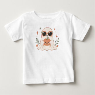 T-shirt Pour Bébé T-shirt Halloween Bébé Citrouille Fantôme Mignon