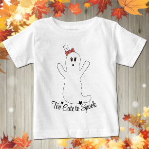 T-shirt Pour Bébé T-shirt Halloween bébé fille fantôme mignonne