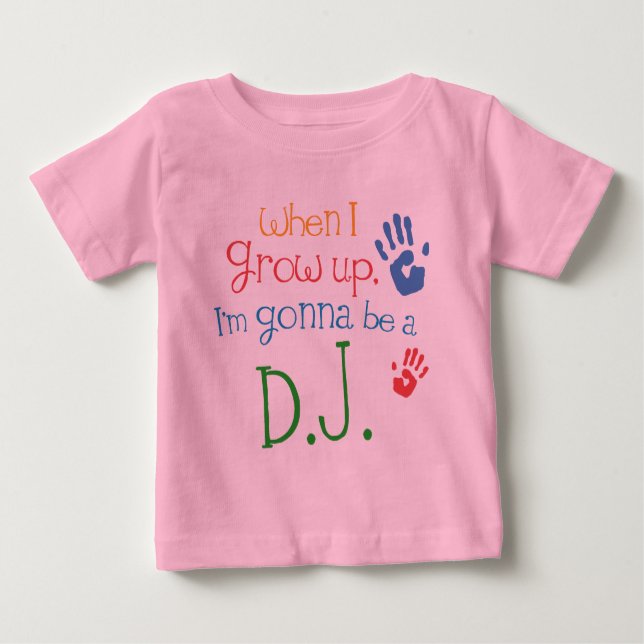 T-shirt Pour Bébé T-shirt infantile de bébé du DJ (avenir) (Devant)