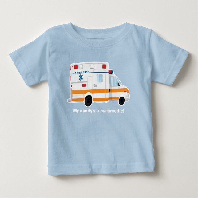 T-shirt Pour Bébé T-shirt mignon d'ambulance - bébé - enfant en bas (Devant)