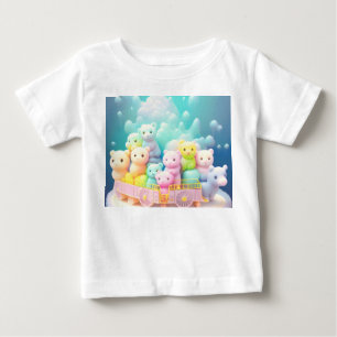 T-shirt Pour Bébé T-shirt Pastel Bébé Bébé fin Jersey