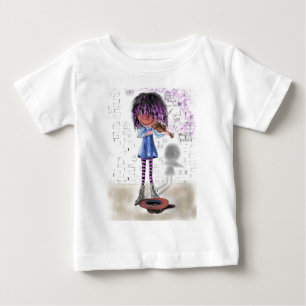 T-shirt Pour Bébé T-shirt petit violoniste bébé - peinture