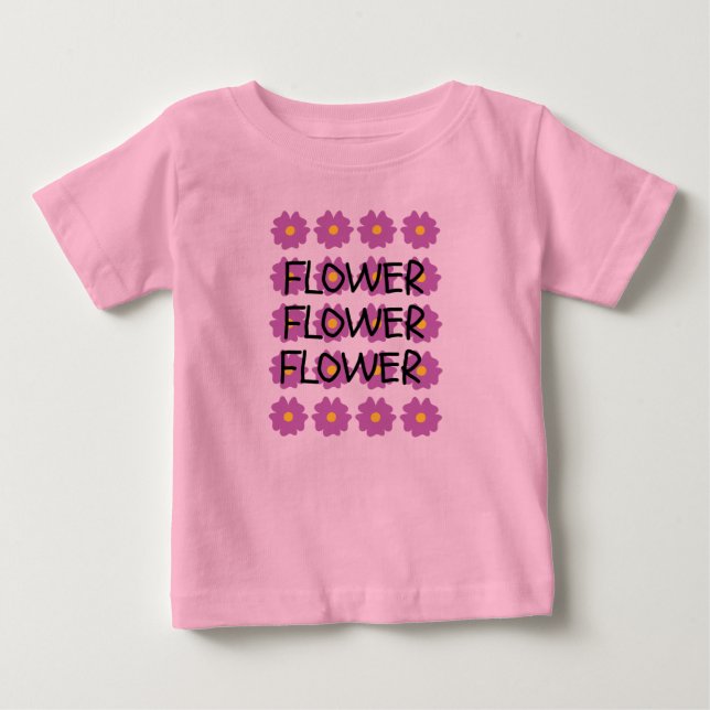 T-shirt Pour Bébé T-shirt rose bébé (Devant)