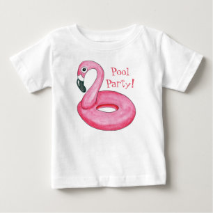 T-shirt Pour Bébé T-shirt rose de bébé de réception au bord de la