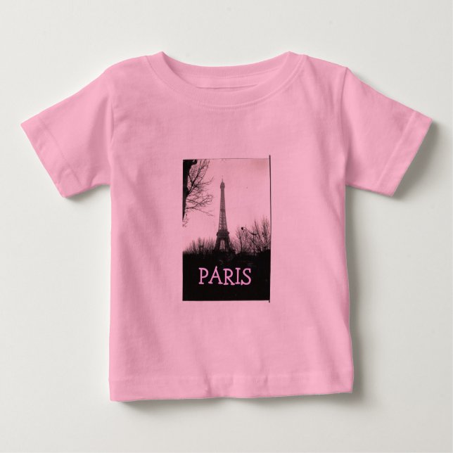 T-shirt Pour Bébé T-shirt/Tour Eiffel de bébé (Devant)