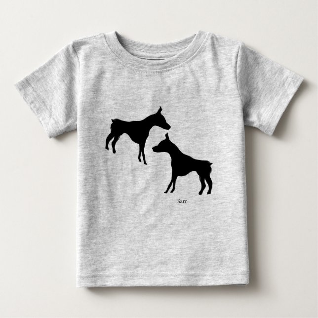 T-shirt Pour Bébé T-Shirt's Doberman (Devant)