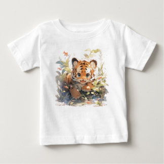 T-shirt Pour Bébé "T-shirts pour bébé tigre, d'une grande adoration 