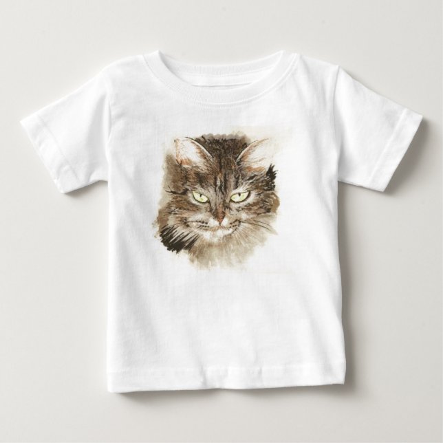 T-shirt Pour Bébé tabby_cat (Devant)