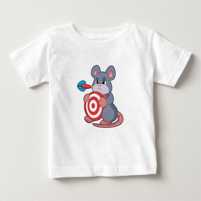 T-shirt Pour Bébé Tableau de bord fléchettes de souris (Devant)