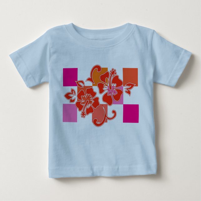 T-shirt Pour Bébé Tableau de contrôle Hibiscus Toddler et Tee - shir (Devant)