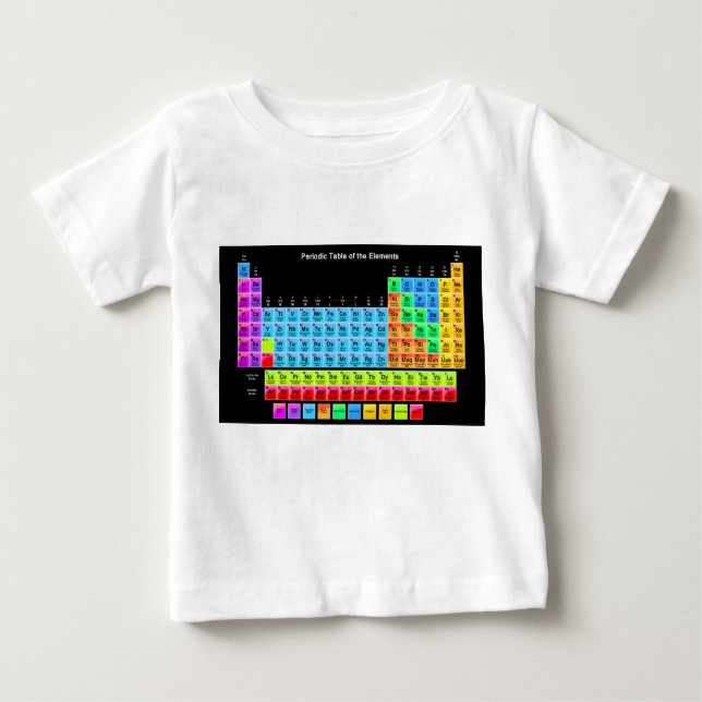 T-shirt Pour Bébé Tableau périodique (Devant)