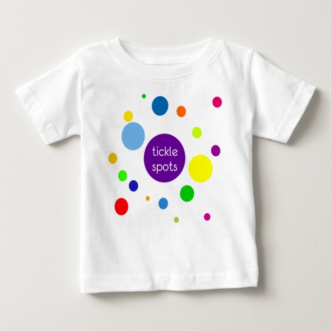 T-shirt Pour Bébé Taches de chatouillement (Devant)