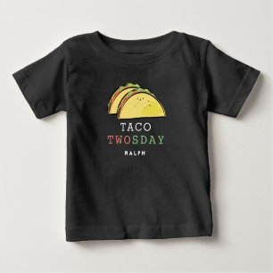 T-shirt Pour Bébé Taco Twosday Mardi 2ème Garçon d'anniversaire