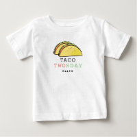 Taco Twosday Mardi Blanc 2ème Anniversaire Garçon
