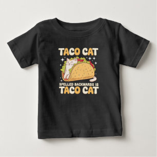 T-shirt Pour Bébé Tacocat Épelé à l'Envers Taco Cat Mexicain