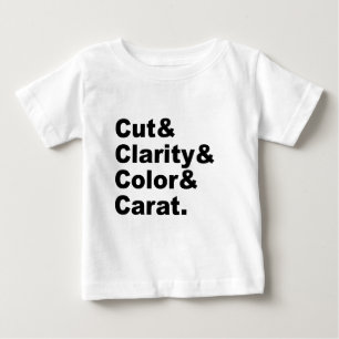 T-shirt Pour Bébé Taille & Pureté & Couleur & Carat   Évaluation des