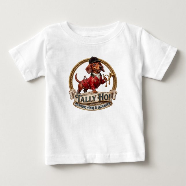 T-SHIRT POUR BÉBÉ TALLY HO ! (Devant)