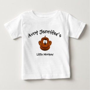 T-shirt Pour Bébé Tante Bébé Vêtements Petit Singe Nièce Nephew