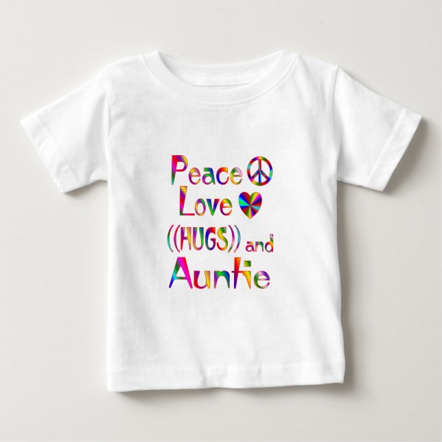 T-shirt Pour Bébé Tante Hugs (Devant)