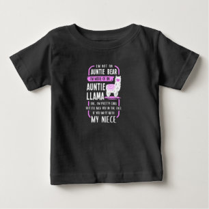 T-shirt Pour Bébé Tante Llama