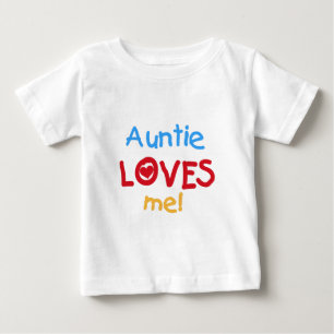 T-shirt Pour Bébé Tante M'aime