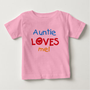 T-shirt Pour Bébé Tante M'aime