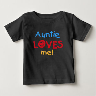 T-shirt Pour Bébé Tante M'aime
