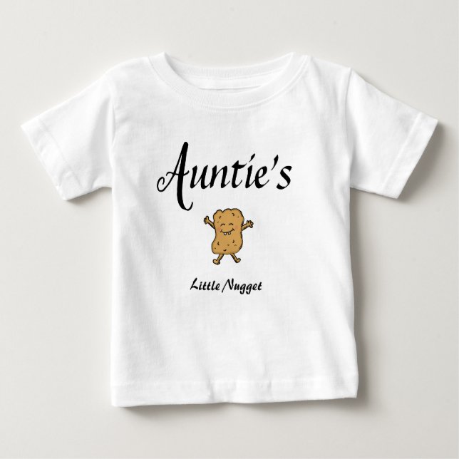 T-shirt Pour Bébé Tante Vêtements bébé Nugget Niece Nephew (Devant)