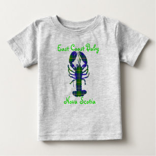 T-shirt Pour Bébé Tartan Canada de la Nouvelle-Écosse de homard de