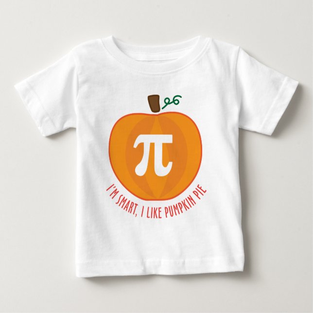 T-shirt Pour Bébé Tarte de citrouille futé (Devant)