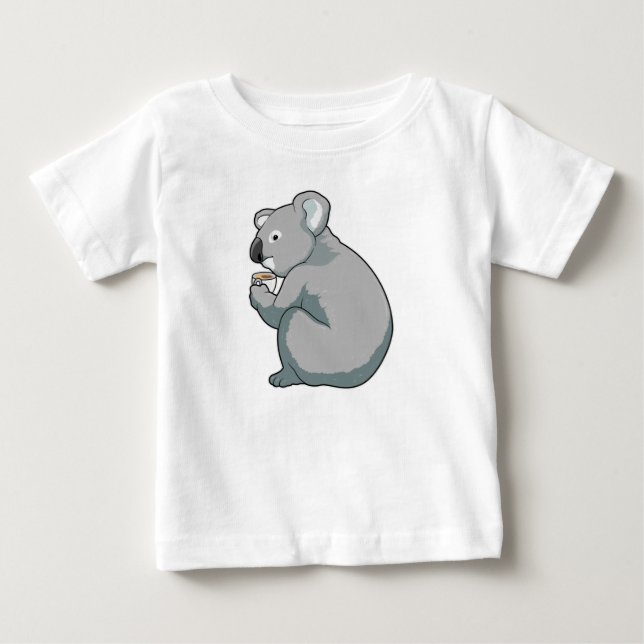T-shirt Pour Bébé Tasse à café Koala (Devant)
