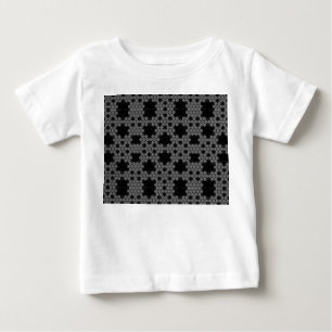 T-shirt Pour Bébé Tatage Flocon de neige fractal Design Crochet B&W