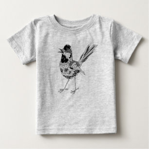 T-shirt Pour Bébé Tatouage d'oiseau