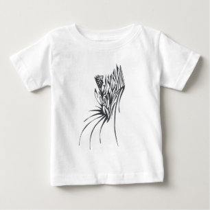 T-shirt Pour Bébé Tatouage Tribal Abstrait Noir Blanc Cône